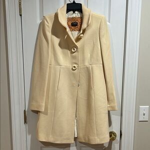 Classic J. Crew Cream Pea Coat